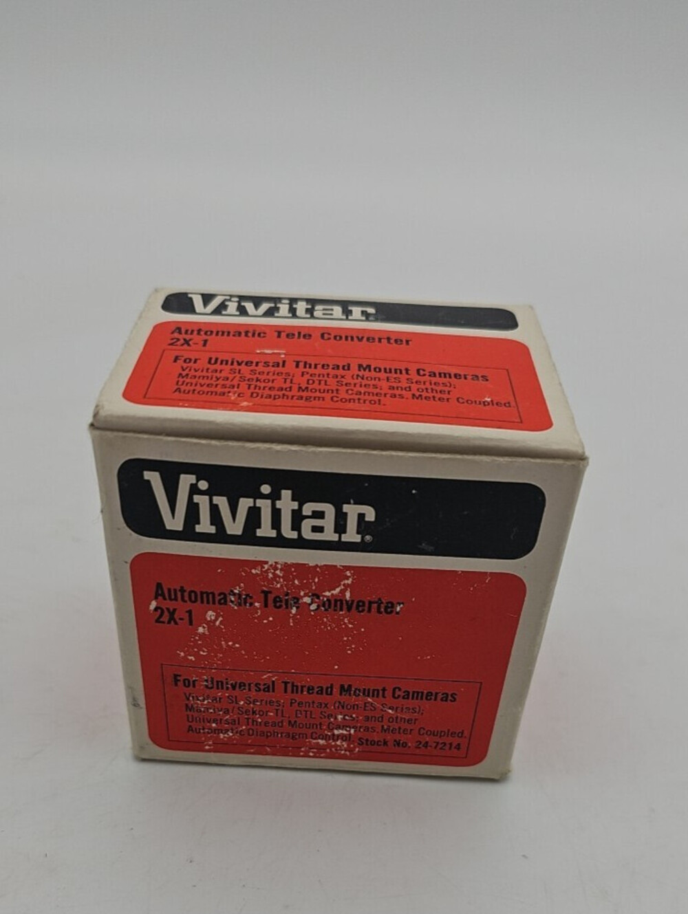 Vivitar Automatic Tele Converter MC 2X-1 Lens W/ Case  Made In Japan